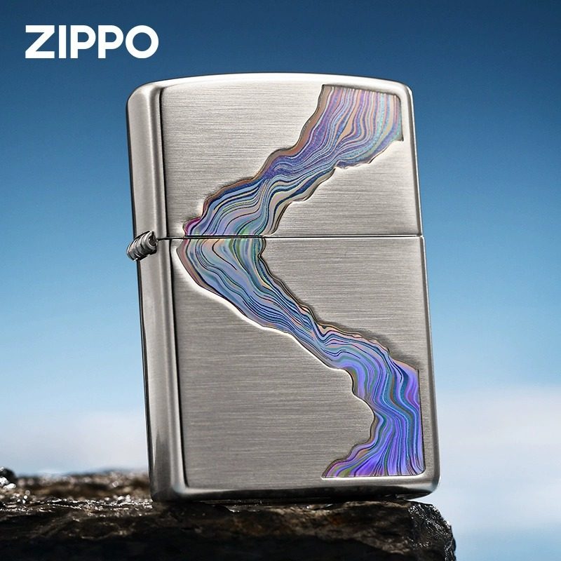 zippo打火機川流不息正版