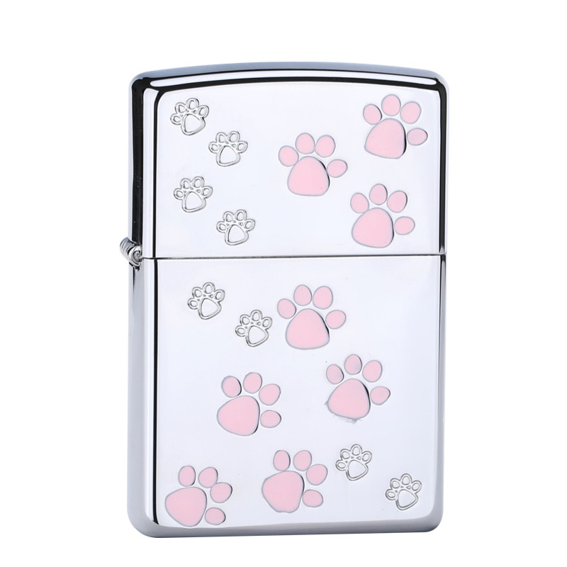 打火机zippo粉色猫爪送男友女生表白黑冰限量防风煤油刻字正版,ZIPPO/瑞士军刀/眼镜,ZIPPO/芝宝,淘宝优惠券,粉丝福利购,淘宝优惠卷