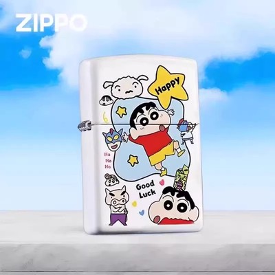 Zippo打火机蜡笔小新彩印之宝煤油防风收藏节日送礼送男友