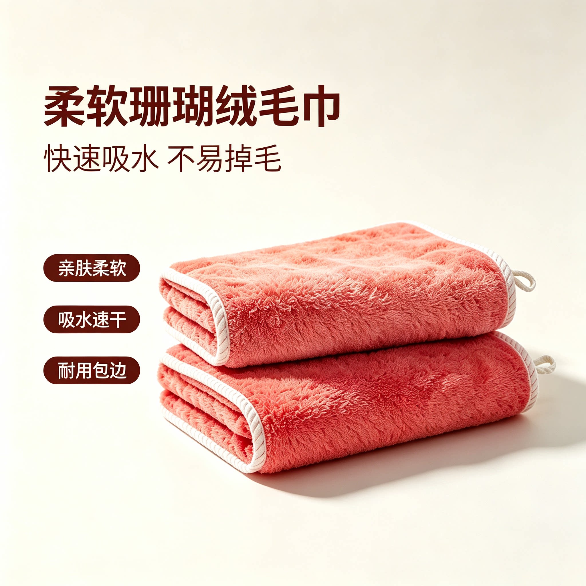 家用超吸水毛巾无荧光剂