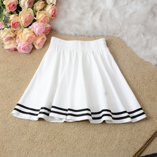 女装 韩版 纯棉百搭蓬蓬裙防走光高腰短裙学院少女半身裙 新款 春夏季