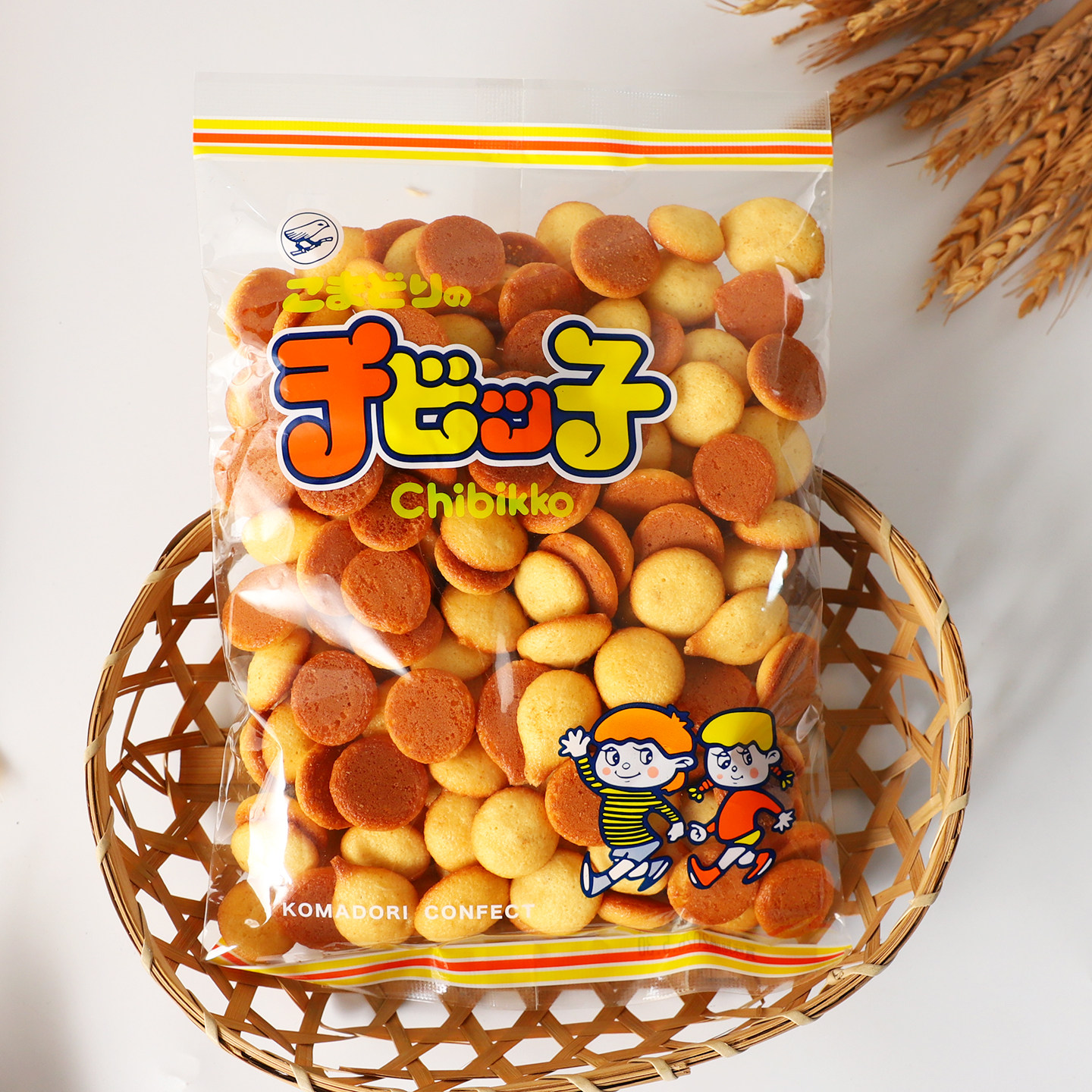 日本进口小圆饼知更鸟牛乳味烧果子鸡蛋烧菓子酥性饼干儿童零食品