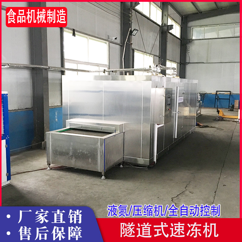 商用海参液氮速冻机大型隧道式速冻机 压缩机海鲜冷冻机械 定金