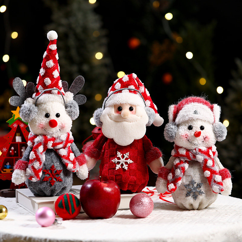 圣诞节装饰品公仔平安夜苹果袋