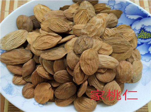 中药材桃仁中药材 带皮桃仁 精选特级家桃仁 新鲜干货 500克