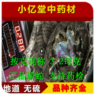 中药材蕲蛇中药材正品五步蛇大白花蛇3.2元1克整条现称正泡酒