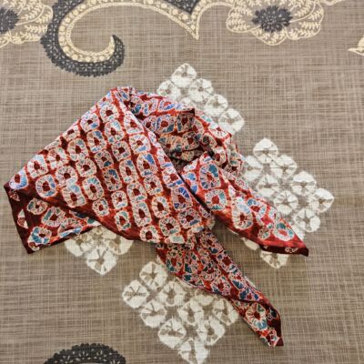 云南手工扎染方巾脖巾头巾小茶巾搭配包包天然草木套色染新春礼