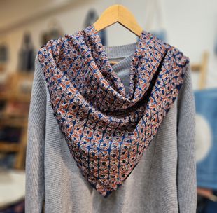 云南手工扎染大方巾围巾披肩立体套色染纯棉茶巾桌布90×90cm非遗