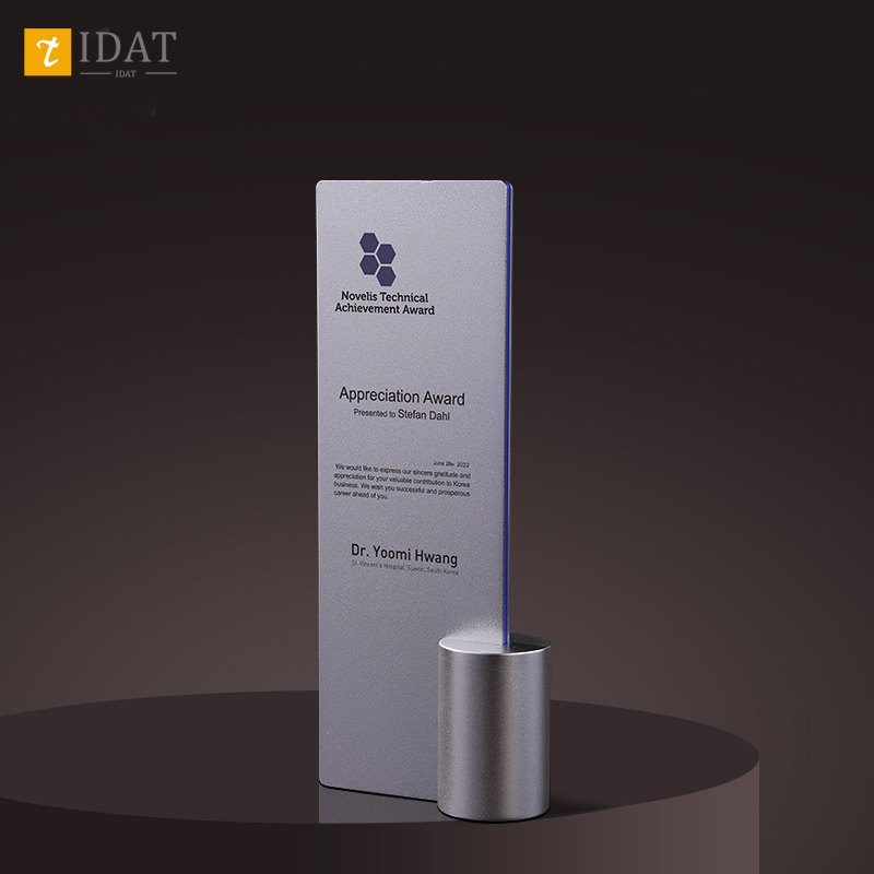 新款创意金属水晶奖杯定制高档大气优秀团伙铝合金纪念品订制订做