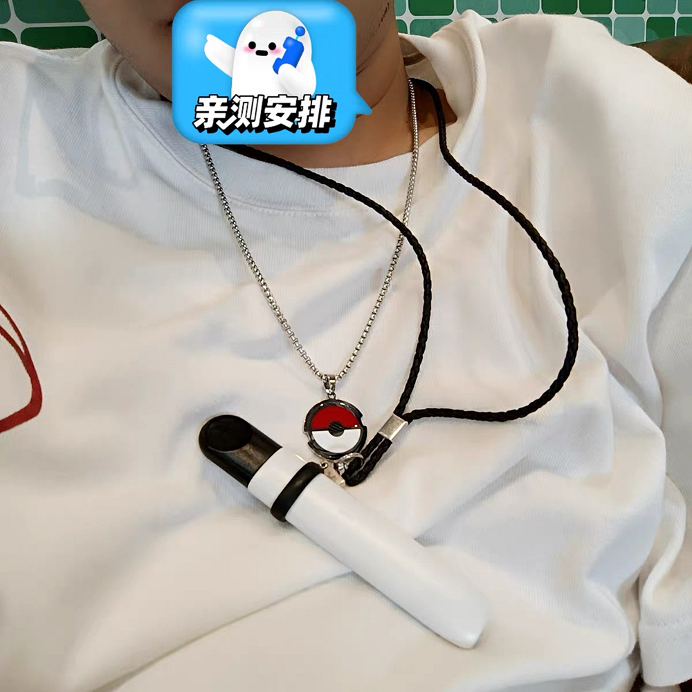 潮牌钛钢潮人男女卡通精灵球项链