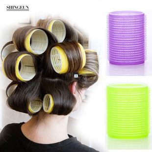 Nissi Jumbo Hair Rollers 6 Pcs Curlers Self Grip Holding