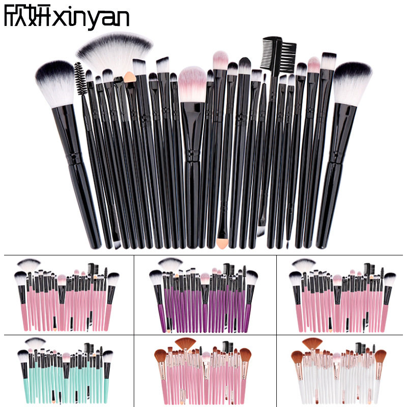 25 makeup brushes set beauty tools 25支化妆刷套装美妆工具