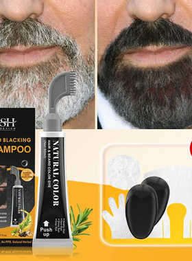 Beard Dye Black  Men Semi-permanent Moustache Hair Color Wax