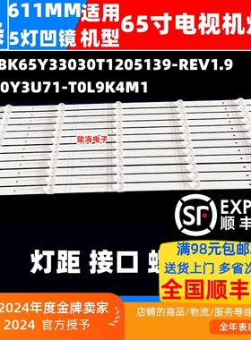 适用海信65N7G-PRO灯条HD650Y3U71-T0L9K4M1+2021062401+BK65Y3