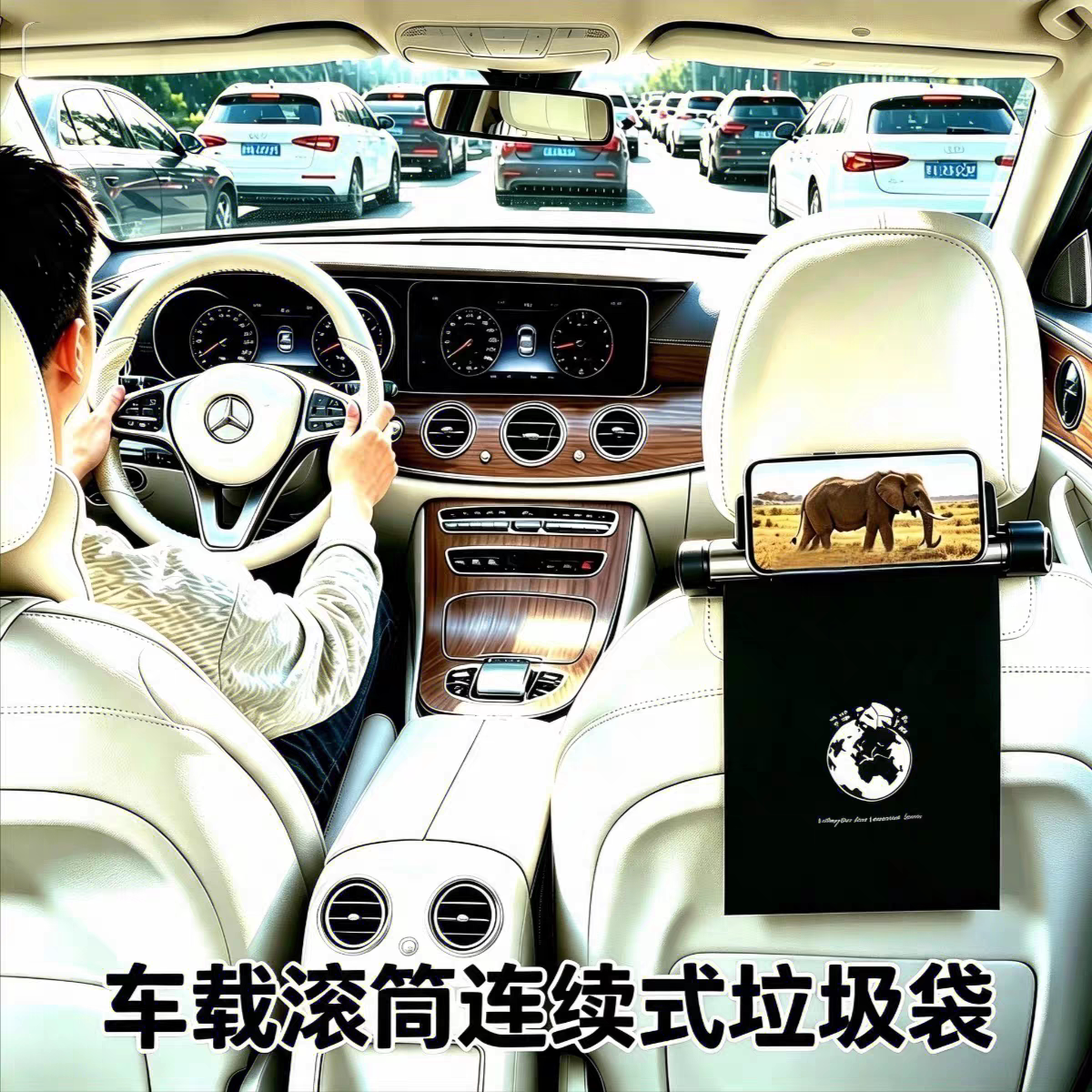 ［收纳袋垃圾袋两用］日本收纳车吸尘器收纳架/盒/袋