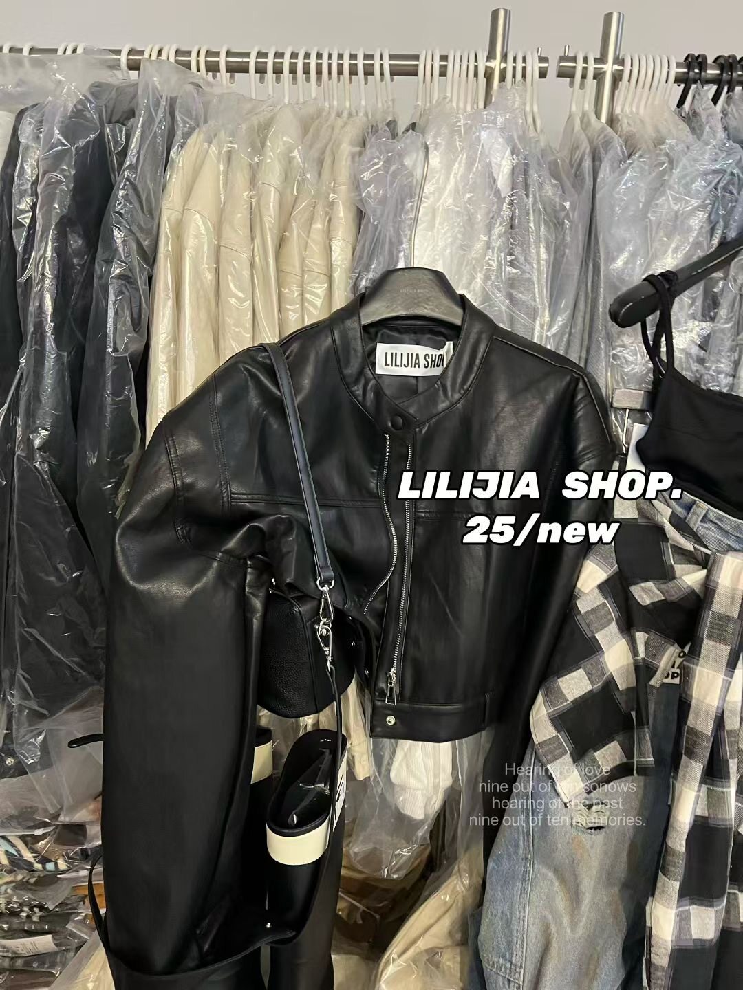 Miss家 2025秋季新款韩版时尚百搭显瘦宽松立领系带长袖皮衣外套