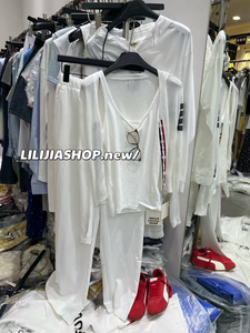Miss家 三件套tb风格开衫+白色背心+垂垂裤松弛感休闲套装女