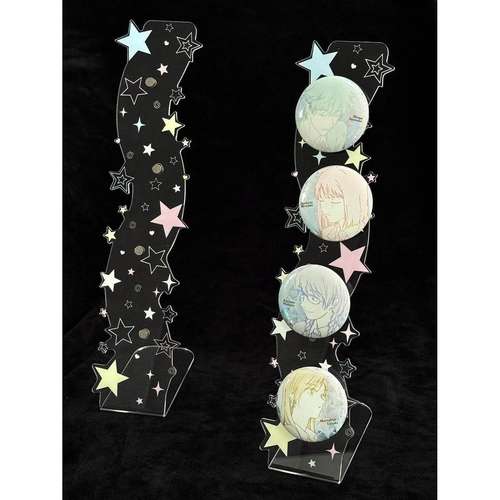 彩色星星亚克力磁吸吧唧展示架