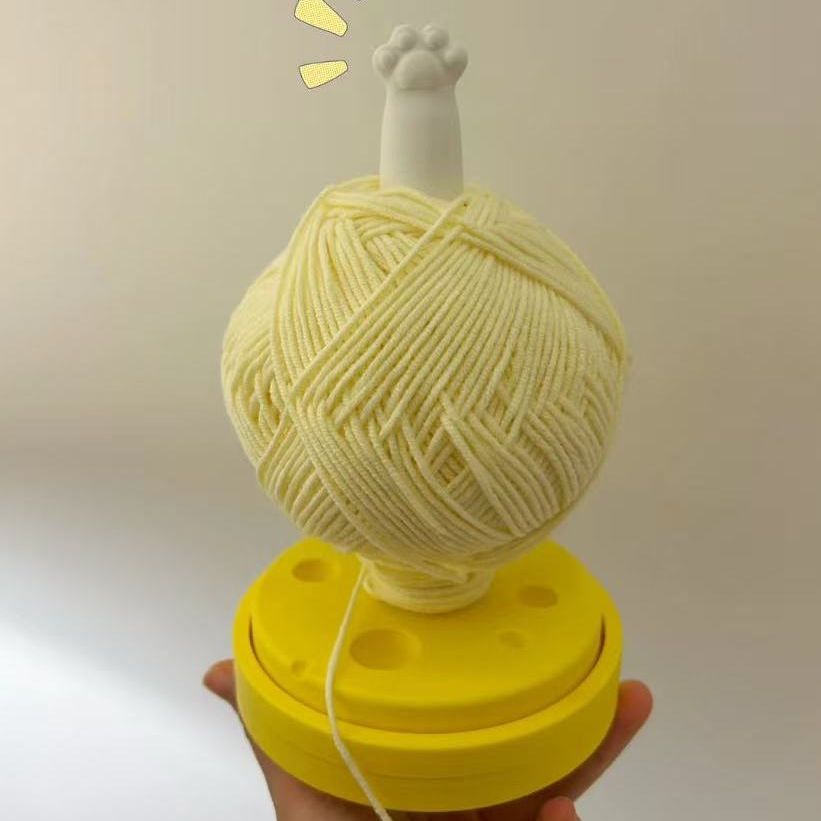 奶酪毛线轴可转动3D打印线轴架