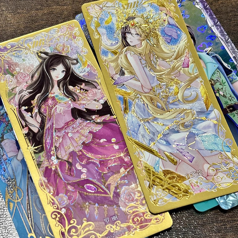 精灵叶罗丽周边隐藏sdr自印小卡白光莹灵公主同人3寸收藏卡片卡牌