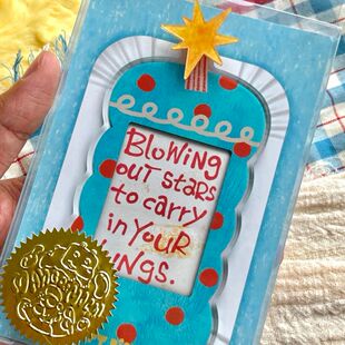 创意相框冰箱贴能吹蜡烛的蛋糕小卡磁吸贴拍立得相框收纳保护卡套