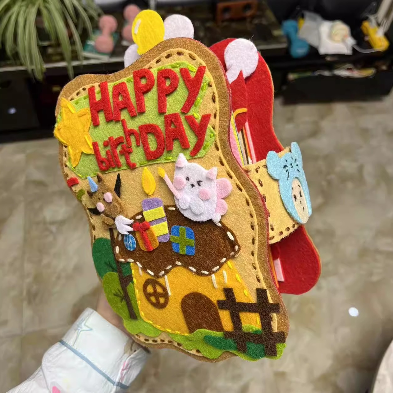 天使小猫生日纪念相册礼物