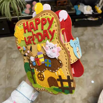 天使小猫生日礼物相册纪念情侣不织布相册手工成品diy照片收纳册