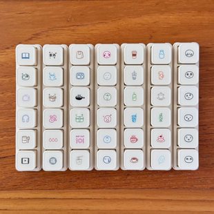 日常生活实用六联光敏印章合集可拆卸diy手账本心情饮食经期打卡