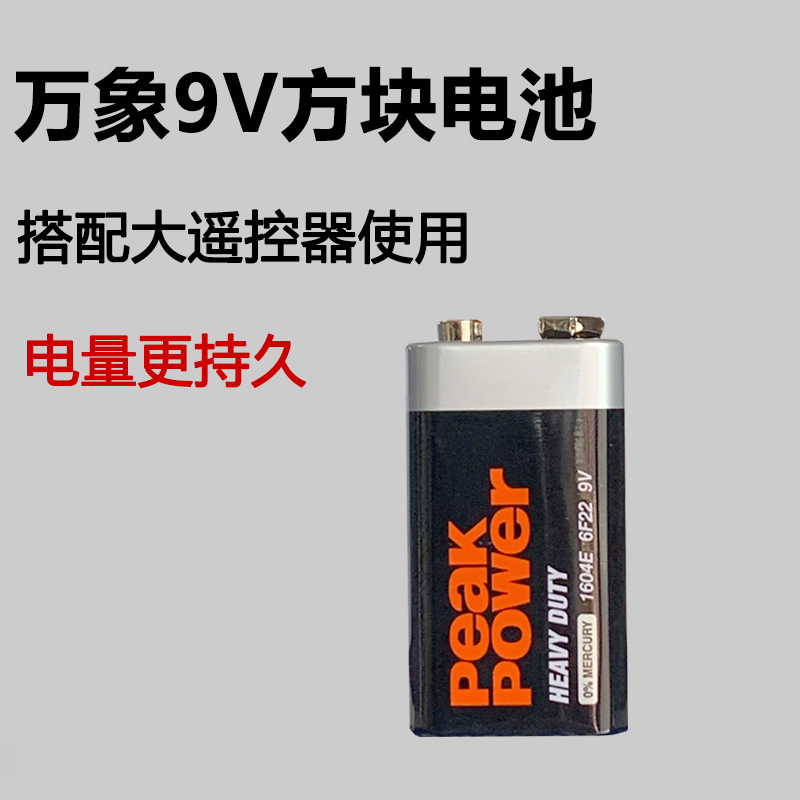 正品9V电池遥控器电池碱性数字万用表方块话筒电池九伏6F22电池-封面