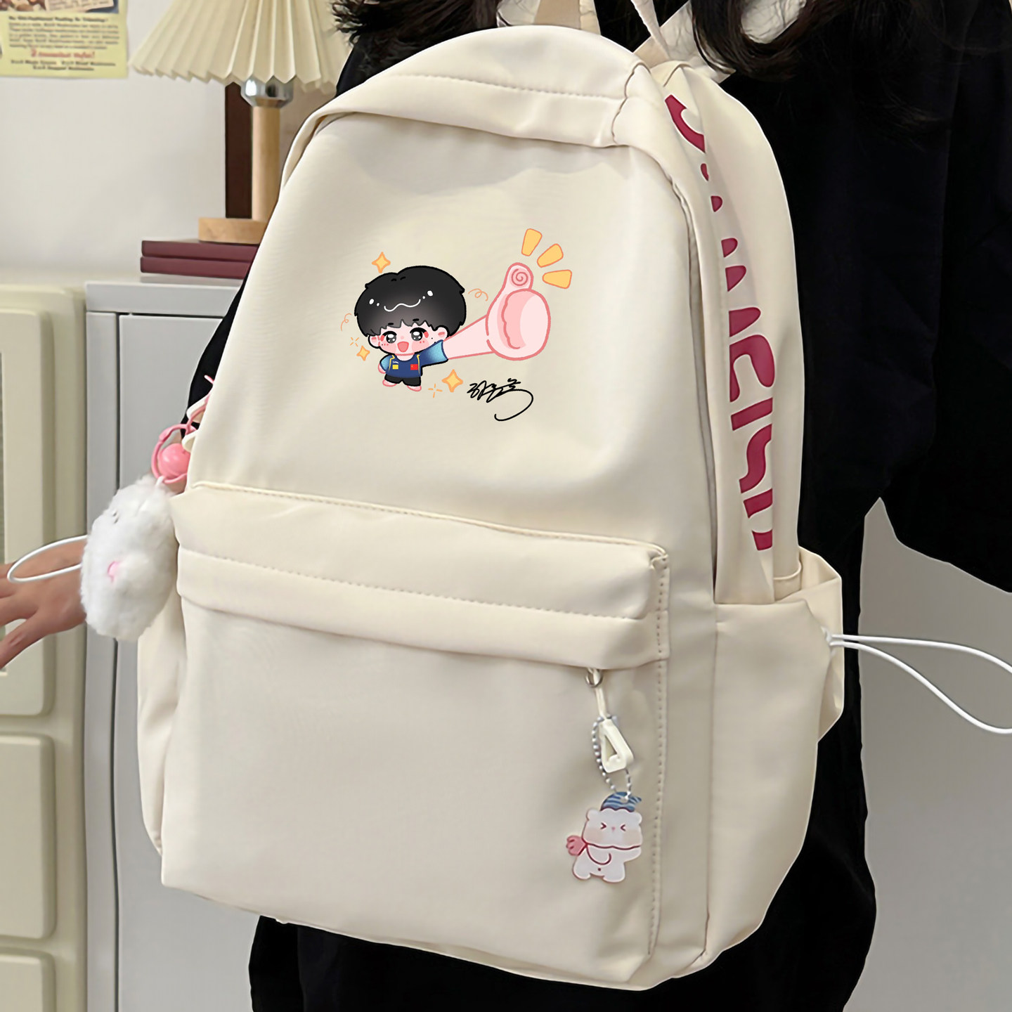 孙颖莎点赞莎莎周边小豆包国乒粉丝应援中小学生书包书包双肩背包