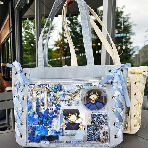 蜂乐回蓝色监狱蓝锁谷子单肩包学生大容量通勤丝带痛包高颜值日系