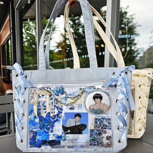 势羽夏生版本日常谷子扎板丝带痛包单肩包轻便休闲百搭日系中学生