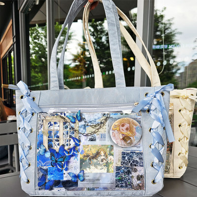 小女孩第五人格吧唧谷子学生丝带痛包单肩包大食量通勤百搭二次元