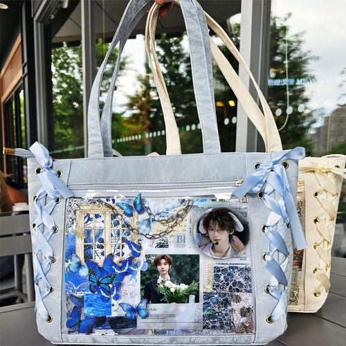 贺峻霖TNT时代少年团明星周边痛包单肩包手提包大容量补习新款女