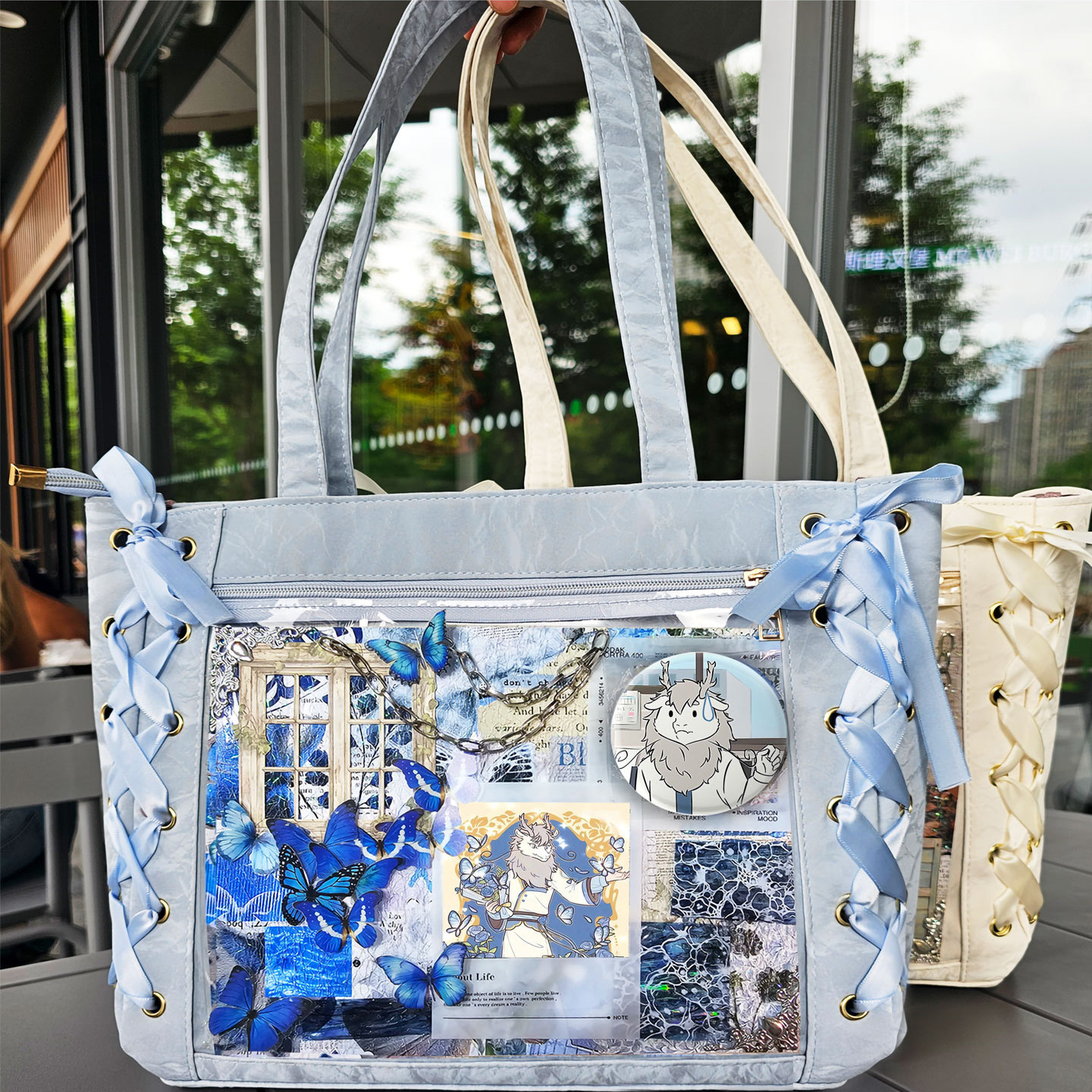 敖烈非人哉周边徽章卡片单肩包丝带痛包手提包大食量学生漫展通勤