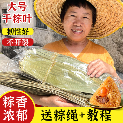 潮汕大妈粽子叶干粽叶大号新叶箬叶包粽子叶子本地棕叶端午节专用
