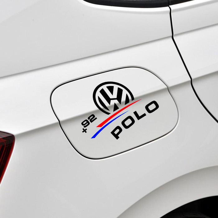 POLO专用后视镜贴画 92号加油贴油箱盖车贴 波罗倒车镜装饰贴