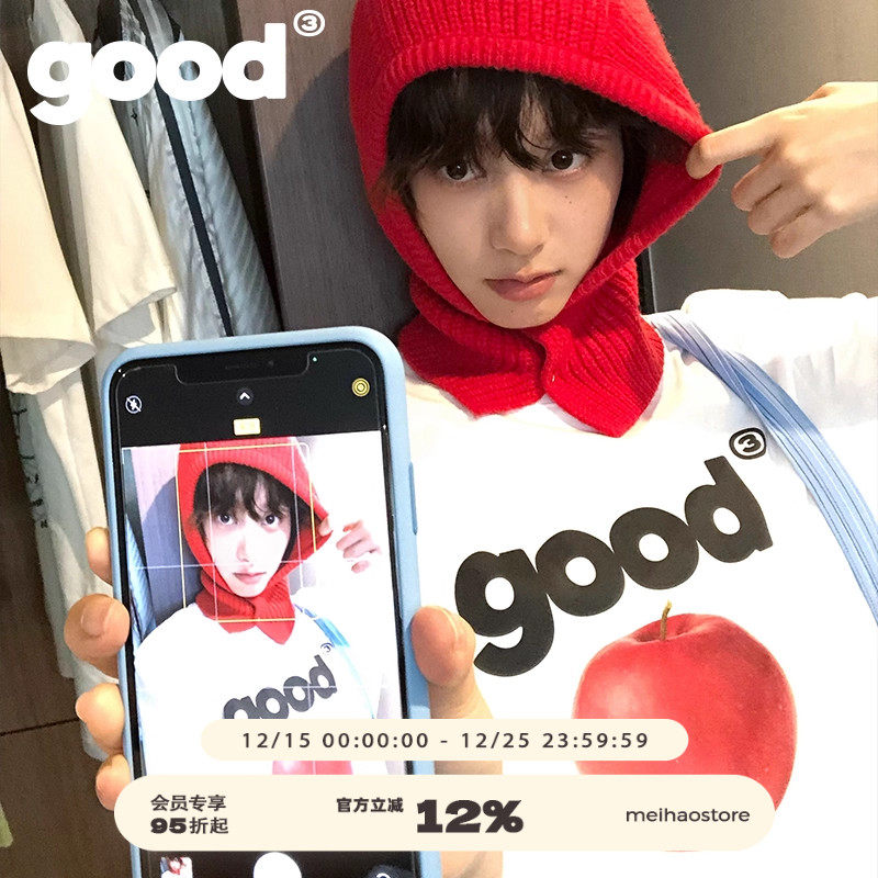 美好商店good苹果短袖T恤