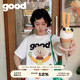 美好商店MeihaoStore good呆萌营养早餐小人纯棉短袖 T恤