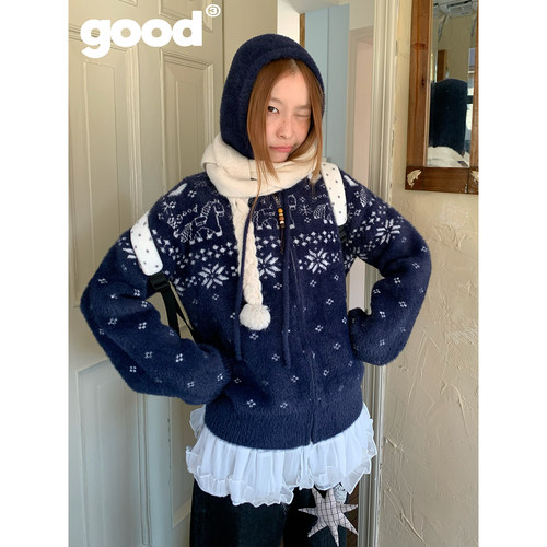 美好商店MeihaoStore「密织童话」冬日恋歌雪花小马费尔岛毛衣