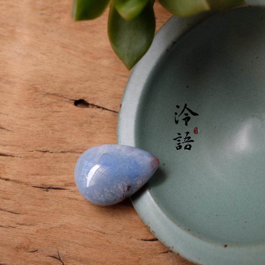 【泠语-流萤】精品老料体透冰蓝项坠/吊坠
