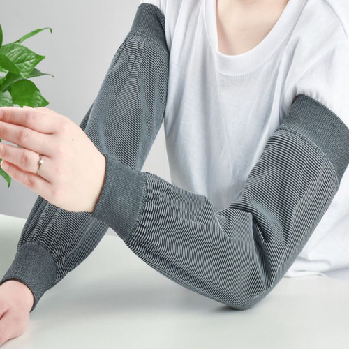 加长款防晒袖套工作护袖家务清洁防污防脏弹力针织套袖