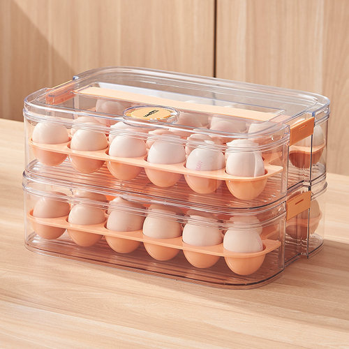 多层叠放鸡蛋收纳盒冰箱专用