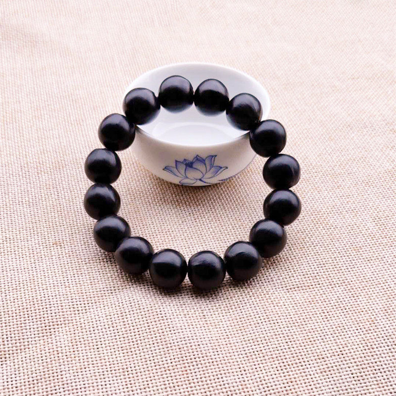 绕指柔精选天然野生正圆木患子佛珠无患子18念珠手串单圈男女手链