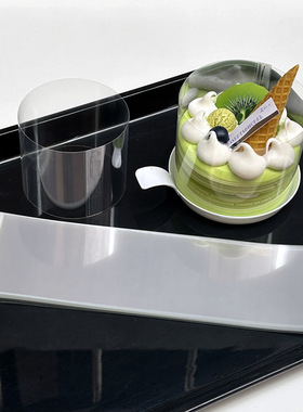 2.5寸3寸小蛋糕慕斯自粘围边22X6CM透明PET12.5丝硬围边条烘焙