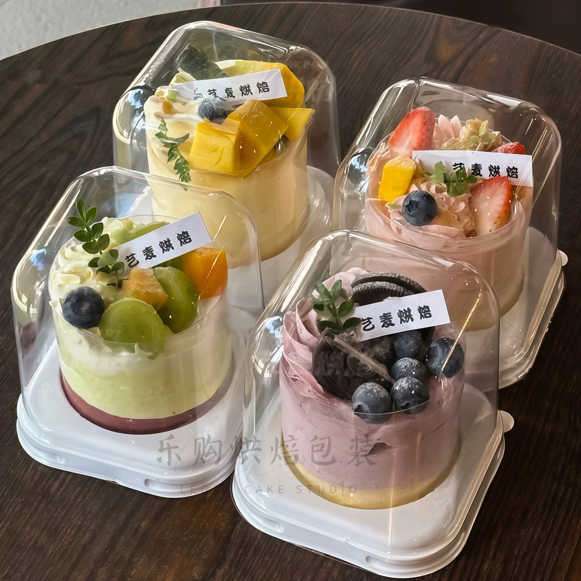 爆火的3寸加高透明圆形蛋糕盒