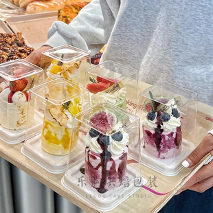 加高烘焙包装盒2寸3寸蛋糕盒透明慕斯西点甜品打包盒法式包装盒子