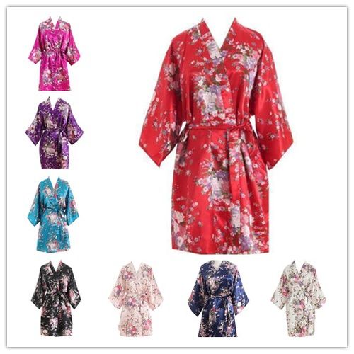Robes Sleepwear Nightgown Dress Woman Bathrobe Floral robe