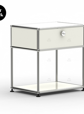 USM床头柜中古风金属模块组合收纳柜置物落地边柜客厅卧室网红柜