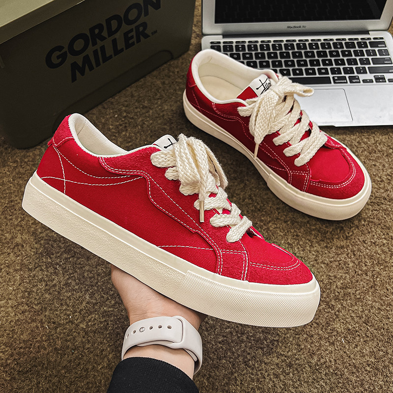 帆布鞋男春季休闲鞋子男款低帮板鞋2026新款青少年鞋子男百搭潮鞋,运动鞋new,板鞋,淘宝优惠券,粉丝福利购,淘宝优惠卷